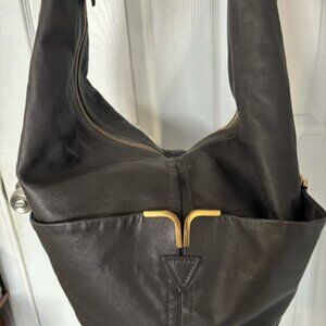 Chloe Milton Chain Hobo Bag Gray